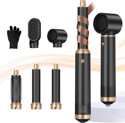 Blow Dryer Brush 5 in 1, Negative Ion Hair Dryer Brush Set Upgrade Hot Air Brush