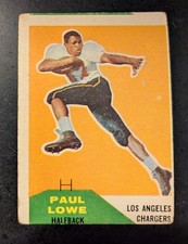 1960 Fleer Football- Paul Lowe #76