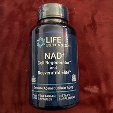 Life Extension Nad+ Cell Regenerator and Resveratrol Elite, GF, 30 Veg Caps