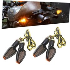 4 PCS Front Rear Motorcycle Blinkers LED Lamps, Motorcycle Mini Turn Signal