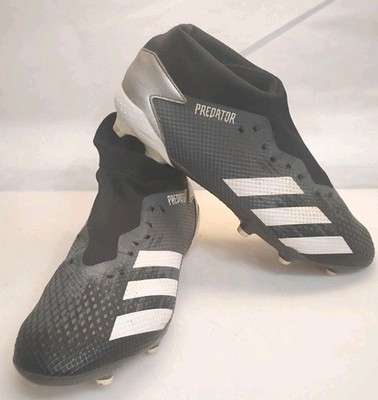 adidas Predator 20.3 Mens Laceless Soccer Cleats Black Size 9