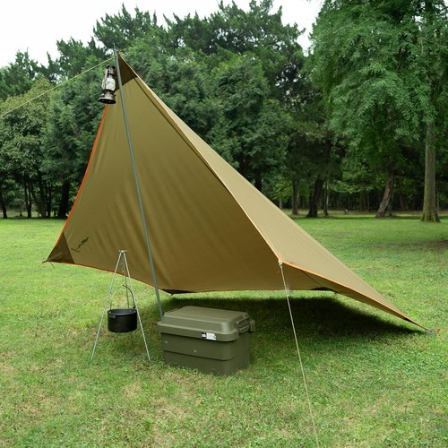10x12ft Multifunctional Camping Tarp with UV Protection - Lightweight & Portable - Picture 4 of 11