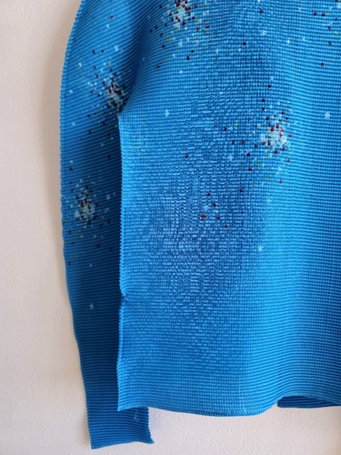 Near Mint me Issey Miyake Women's Blue Cardigan Size XS Pleats From Japan - Picture 15 of 24