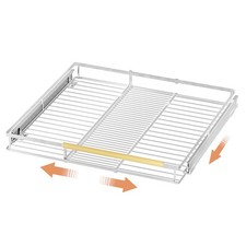 Expandable Pull Out Cabinet Organizer Slide Out Shelf, Bottom-Mounted Cabinet...