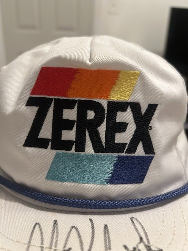Vintage Alan Kulwicki Signed White SnapBack Hat Zerex NASCAR Racing Autographed - Picture 3 of 9