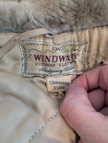 Vintage Distressed 1950s Montgomery Ward Parka Windward Outdoor Medium N3B Style - Picture 8 of 13