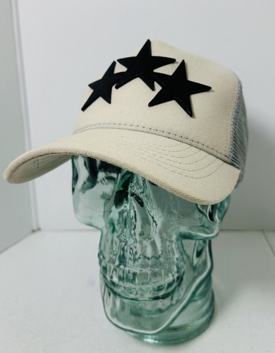 Authentic Amiri 3 Star Beige & Gray Trucker Snapback Cap - Bild 6 von 10