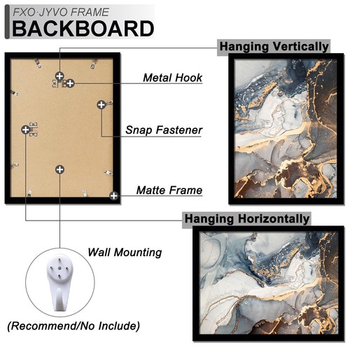 A2 Frame Set of 3, Display Poster A3 with Mat or A2 Without Mat, Light Weight... - Picture 6 of 7