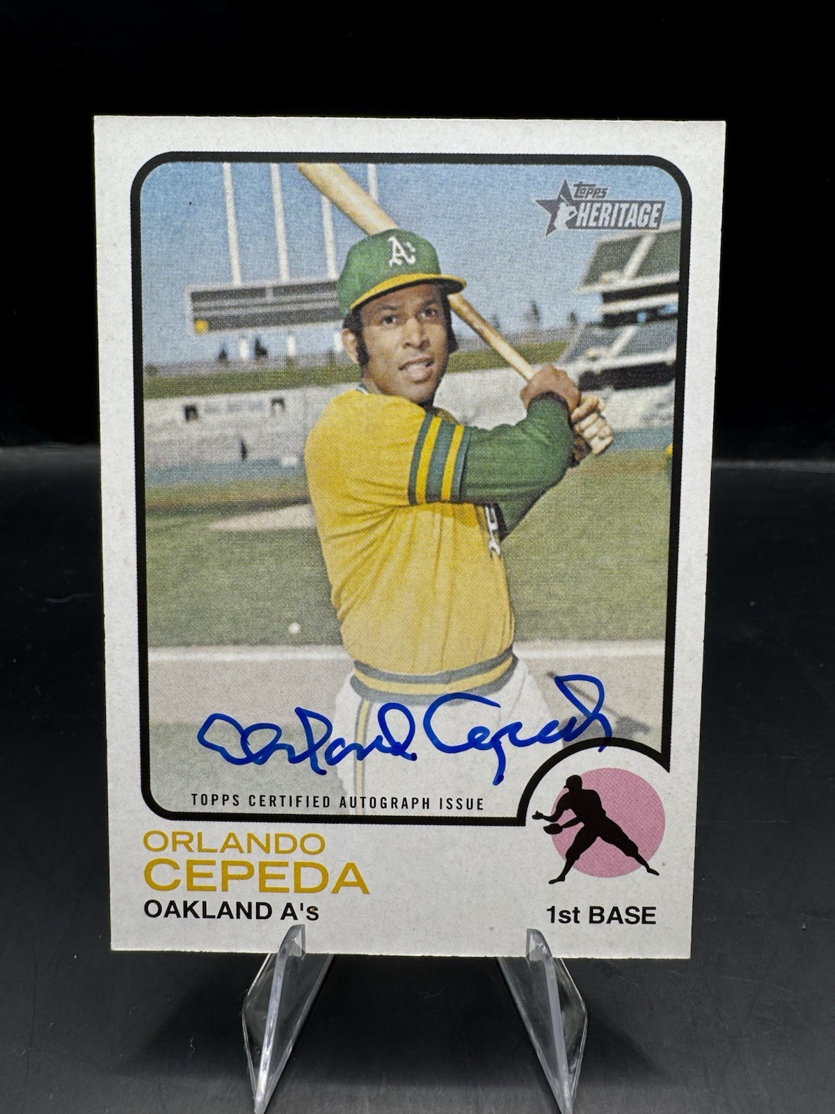 2022 Topps Heritage Orlando Cepeda Real One On Card Auto HOF