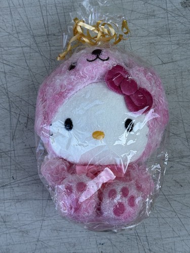 Hello Kitty Pink Bear Costume Plush Toy Bear 9" Plush Sanrio NWT - Picture 3 of 7