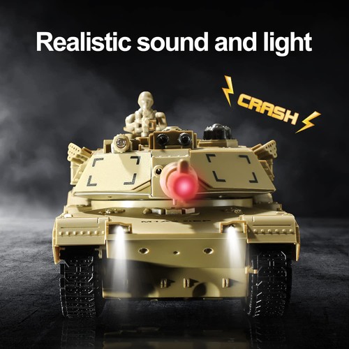 Remote Control Tank, US M1A2 Abrams RC Army Tank Toy, 2.4Ghz 9-Channel Milita... - Picture 5 of 9