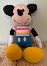 Disney Mickey Mouse Beanbag Plush 10" Blue and Striped by Just Play