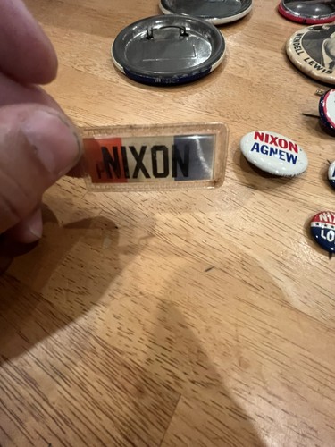 Vintage Political Pin & Medal Lot Nixon Regan Bush Ford Nj - 第 12/16 張圖片