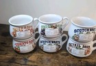 Retro 1970s 6 x Soup Recipe Bowls Tomato Mushroom Scotch Broth X2 Oxtail Onion 