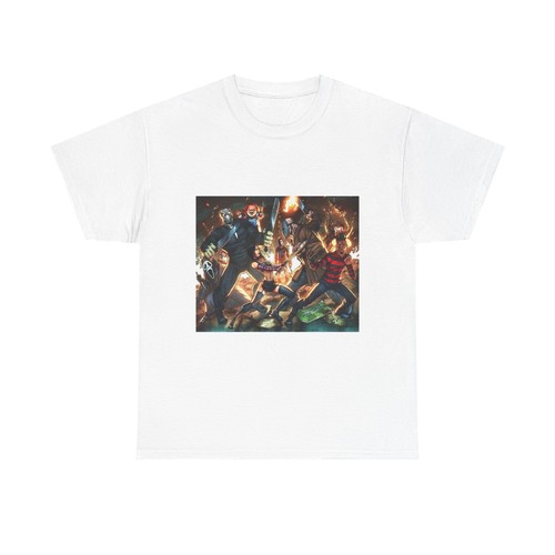 Horror Unisex Tee T-Shirt Freddy Krueger Chucky Halloween Micheal Myers Scream G - Picture 14 of 157