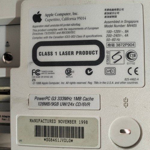 Genuine Apple PowerMac G3 Minitower Wraith 160pin ROM DIMM 820-0954-A LR0G434-03 - Picture 9 of 10