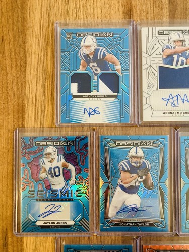 Indianapolis Colts 2024 Obsidian Blue /25 Color Match Set (10) - 3 RPAs + 2 AUs! - Picture 2 of 14