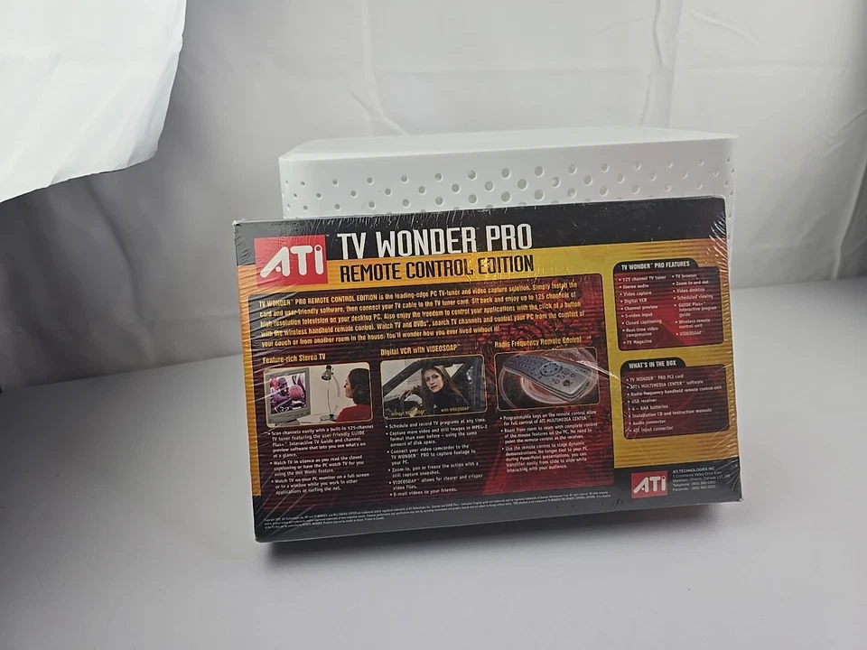 ATI TV Wonder Pro Remote Control Edition PC TV-Tuner/Video Capture Rare New - Image 4 of 4