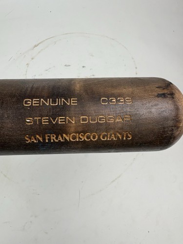 Steven Duggar gebrauchter Schläger SF Giants MLB Baseball Louisville Slugger C339 Riss - Bild 11 von 11