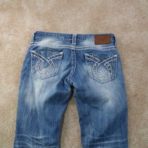 Big Star Sweet Flare Jeans Women's 28L Blue Denim Low rise - Picture 8 of 16