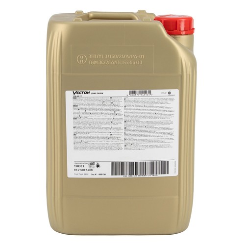 20L CASTROL VECTON LONG DRAIN 10W-40 E7 Motoröl MB 228.5 MAN M3277 VOLVO SCANIA - Bild 2 von 2