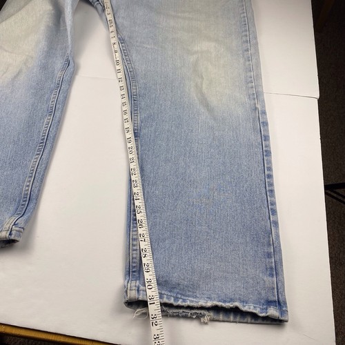 Wrangler 44x32 Vintage Men's Jeans Old School Light Wash Faded Denim - Imagen 13 de 13