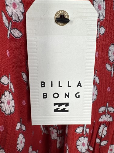 Billabong *Time After Time* Red Floral Maxi Dress XS NWT - Picture 13 of 19