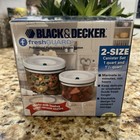 BLACK & DECKER VC200 FRESH GUARD 2-SIZE VACUUM CANISTER SET BRAND NEW IN BOX