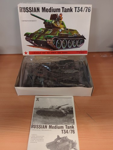 Fuman 1/48 Russian Medium Tank T34/76 ungebauter Modellbausatz