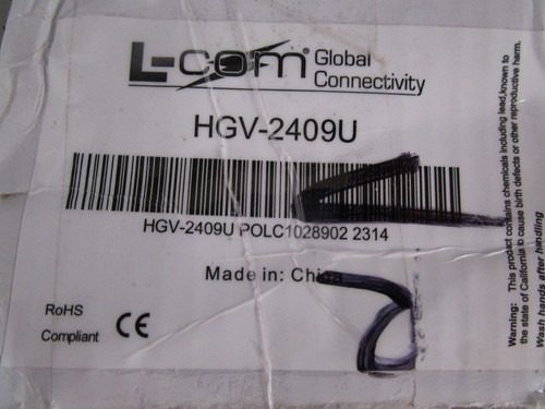 NEW L-COM HGV-2409U 2.4 GHz 8 dBi Omnidirectional Antenna - Afbeelding 3 van 4