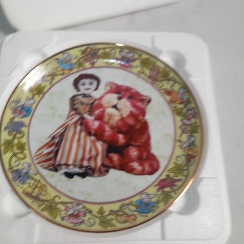 Bagpuss Nadeliene Porzellan Teller 22ct Gold Danbury Mint 20,5cm 2000 Boxed Vintage - Bild 5 von 15