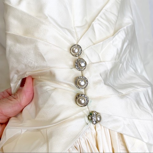 Vestido de novia Anne Barge marfil sin tirantes Raleigh - Imagen 9 de 15
