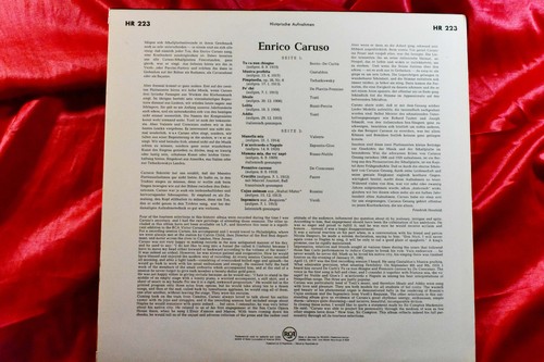 ENRICO CARUSO  TREASURY OF IMMORTAL PERFORMANCES 1906-1920 HISTORISCHE AUFNAHMEN - Bild 2 von 3