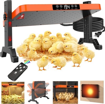 Chicken Coop Brooder Heater Chicks Radiant Heat Panel w/ Remote