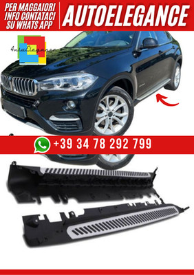 PEDANE LATERALI BMW X3 E83 2004 - 2010 SOTTOPORTA IN ALLUMINIO / ABS - Foto 8