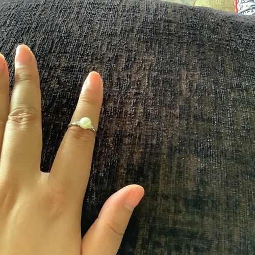 Sterling Silver 925 Culture Pearl Ring Size 6 Adjustable - Picture 6 of 6
