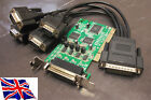 PCI RS422 RS485 4 Serial Port Card 16C1050 Low Profile