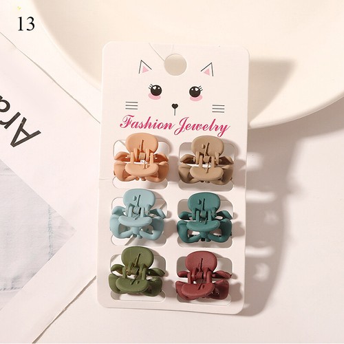 6 Stück Mini-Haarklammern Für Damen Und Mädchen Kleine Klemmen Niedliches ≌ - Picture 44 of 64