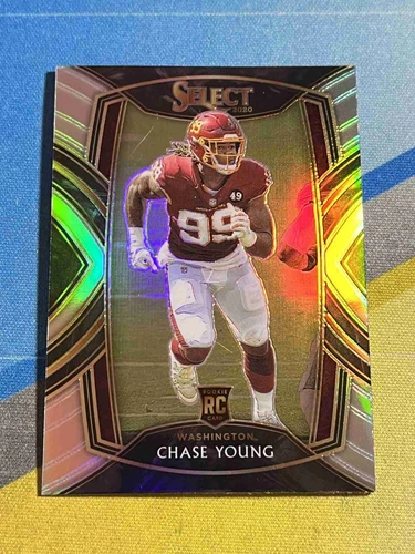 2020 Panini Select CHASE YOUNG Washington Club Level Rookie #264 Silver Prizm