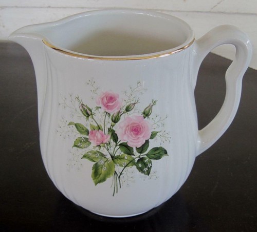 Hall China Heather Rose 40 oz. Rayed Jug