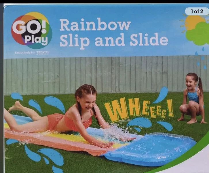 Inflatable water slide tesco sales