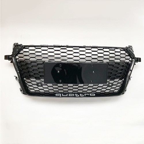 For Audi TT TTS 2016-2020 Update to TTRS All Black Front Bumper Grille - Foto 2 di 5