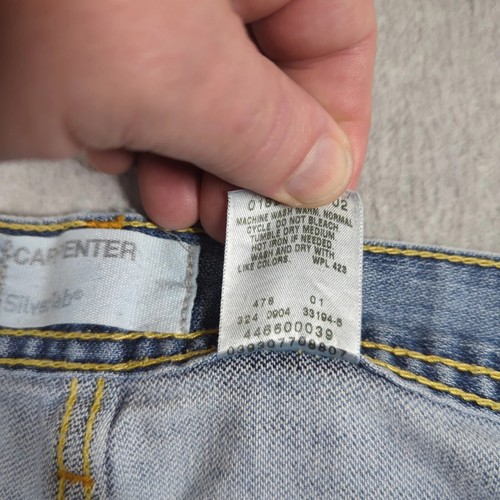 VTG Levis Silvertab Carpenter Jeans Mens 33x32 (Fit 33x31) Blue Faded Baggy - Picture 10 of 10