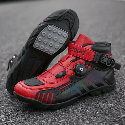 Motorcycle Boots Men's Motocross Safety Protection Shoes Anti Slip Short Boot - Bild 4 von 32