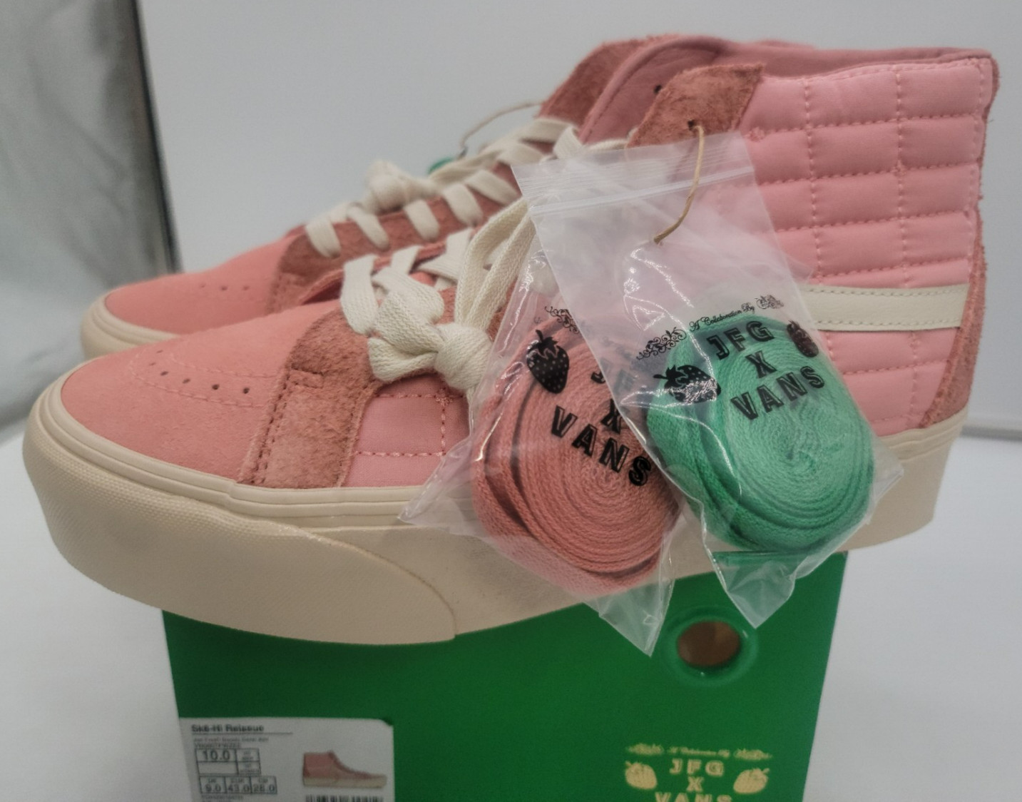 VANS Men's Size 10- Joe Freshgoods x Sk8- Reissue Platform LX High Coral Almond