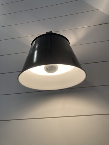 LAST OFFER (ONE ) Pottery Barn Straight Arm Wall Sconces-metal shades-new in box - Picture 5 of 7