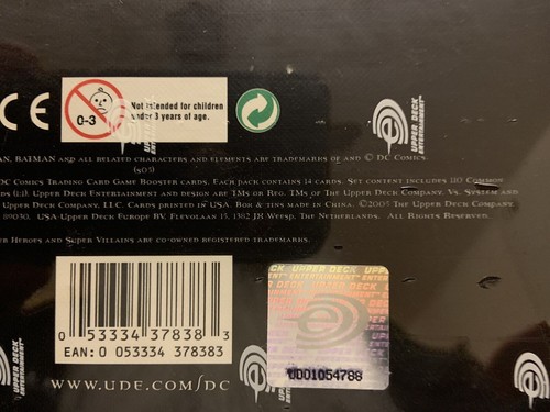 Upper Deck VS System Justice League Of America Collectors Box Set NEW DC Cimics - Picture 5 of 5