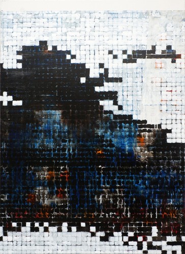 "abstrait image (ma6)"/PEINTURE SUR TOILE/Painting on Canvas - Photo 1 sur 2