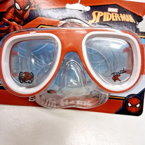Marvel Spiderman Boys Swim Mask & Floatie-Inflatable Surfer-Goggles - Picture 3 of 5