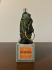 New ListingVintage Avon Pony Decanter 4oz Leather After Shave Green Glass Bottle In Box Iob